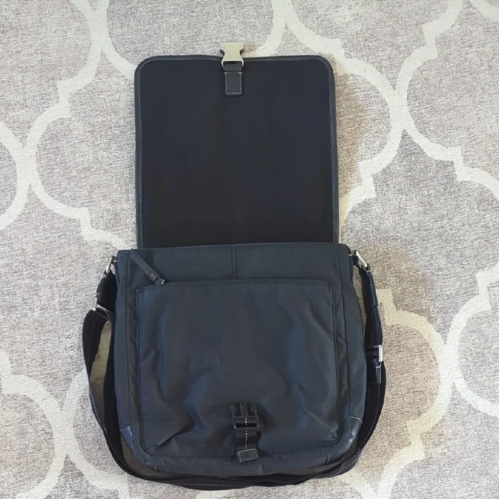 Coach Black Messenger Bag with Adjustable Strap